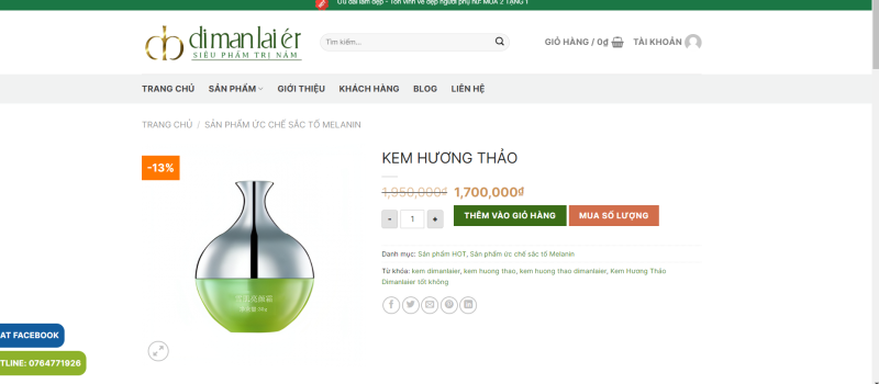 kem hương thảo dimanlaier